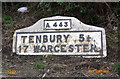 Old Milestone by the A443, Lindridge parish