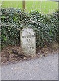 SX8648 : Old Milestone by the A379, New Road, Stoke Fleming by Alan Rosevear
