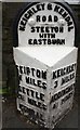 Old Milestone by the B6265, Skipton Road, Steeton