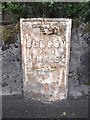 NS1780 : Old Milepost by the A815, Ardnadam, Dunoon and Kilmun parish by Milestone Society