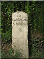 Old Milestone by the B4570, Nantgwgan, Beulah parish