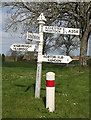 Old Direction Sign - Signpost by the A356, Turnpike Cross