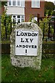 Old Milestone by the B3402, Weyhill Road, Penton Grafton parish