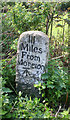 Old Milestone by the B3212, Westcott Wood, Bridford parish