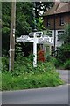 Old Direction Sign - Signpost by the B2100, Best Beech Hill