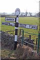 SD6282 : Old Direction Sign - Signpost by the A683, Hodge Bridge, Barbon parish by Milestone Society