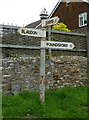 Old Direction Sign - Signpost in Pitminster