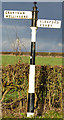 Old Direction Sign - Signpost by Heath Lane, Wellingore parish