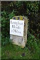 Old Milestone by East Woodlands Road, Selwood parish