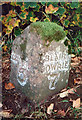 Old Milestone by the A923, Laighwood, Clunie parish