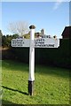 Old Direction Sign - Signpost by the B2192, Lewes Road, Ringmer parish