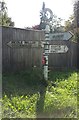 Old Direction Sign - Signpost by High Street, Broughton parish