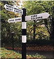 Old Direction Sign - Signpost in Castle Combe parish