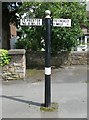 Old Direction Sign - Signpost by the A6, Hartwood, Chorley parish