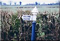 Old Direction Sign - Signpost by the A367, Fosse Way, Stratton-on-the-Fosse