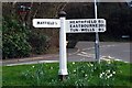 Old Direction Sign - Signpost by Stone Cross, Mayfield parish