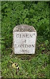 SP0801 : Old Milestone by the A417, Ampney St Peter by M Faherty