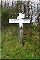 Old Direction Sign - Signpost west of Trewethern, St Kew parish