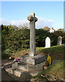 SX8648 : Old Central Cross - moved to Church Road, Stoke Fleming parish by Alan Rosevear