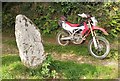 Old Waymarker Stone near Lamprettan, St Cleer parish