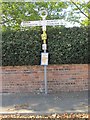 Old Direction Sign - Signpost opposite Station Road, Wrockwardine