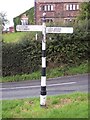 Old Direction Sign - Signpost by Manor Lane, Northwich parish