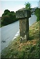 SX0873 : Old Guide Stone in Tresarratt, Blisland parish by Milestone Society