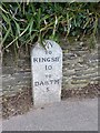 Old Milestone by the A379, Strete parish