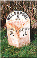 Old Milepost by the B4385, The Firs, Castle Caereinion parish