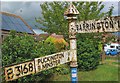 ST3819 : Direction Sign - Signpost on the B3168 in Westport by J Dowding