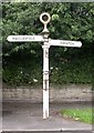 Old Direction Sign - Signpost by the A523, London Road South, Poynton with Worth parish