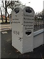 Old Guide Stone by the B6213, Tottington Road, Bury parish