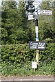 Old Direction Sign - Signpost by Berwick Wharf, Atcham parish