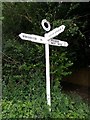 Old Direction Sign - Signpost by Lane End, Cheriton parish