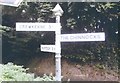 Direction Sign - Signpost at Catshead Cross, Chiselborough