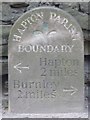 Old Milestone by the A679, Accrington Road, Hapton parish