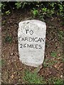 Old Milestone by the A475, Llanwnnen parish