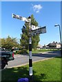 Old Direction Sign - Signpost by Boars Tye Road, Silver End parish