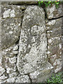 Old Bridge Marker near Ponsworthy Bridge, Widecombe in the Moor parish