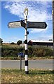 NY0012 : Old Direction Sign - Signpost in Woodend, Egremont parish by Milestone Society