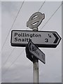 Old Direction Sign - Signpost south of Pollington