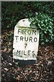 Old Milestone by the A39, Penvale, St Gluvias parish