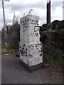 Old Milestone  by the B6118, Highgate Lane, Kirkburton parish