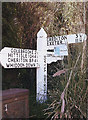 Old Direction Sign - Signpost in Yeoford village, Crediton Hamlets parish