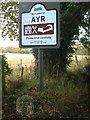 Old Milestone by the B7024, High Maybole Road, Maybole parish