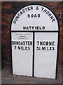 Old Milestone by the A18, Manor Road, Hatfield parish