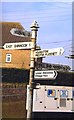 Old Direction Sign - Signpost by Old Road, Odcombe parish