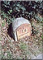 Old Milestone  by the A25, Maidstone Road, Seal parish