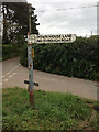 Old Direction Sign - Signpost by Higher Eype Road, Allington parish