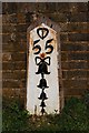 Old Milepost by the B2104, Leaps Cross, Hailsham parish